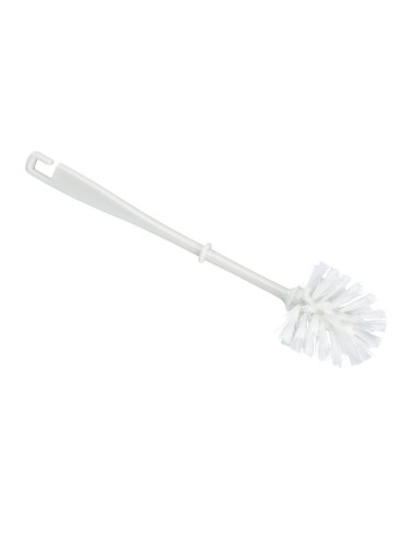 Escobilla para wc de plastico pvc blanca