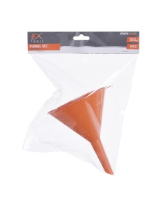 Set 4 embudos color naranja medidas: 5x8,5cm/7,2x11cm/10x14,5cm/12x16cm 2