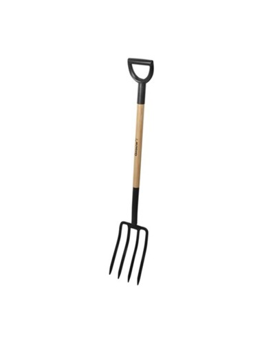Horca para jardin. mango de madera y acero de carbono 114cm grown