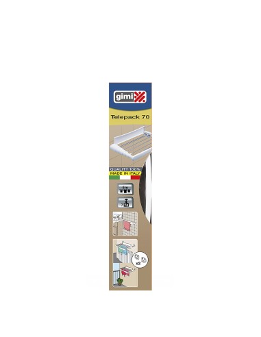 Tendedero telepack 70 pared, tendido 5 m