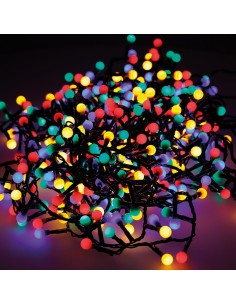 Guirnalda "cherry compact" parpadeante exterior 16m 500 leds multicolor