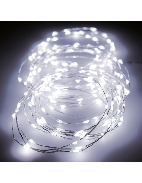 Guirnalda micro led parpadeante 14m 180 leds luz fria