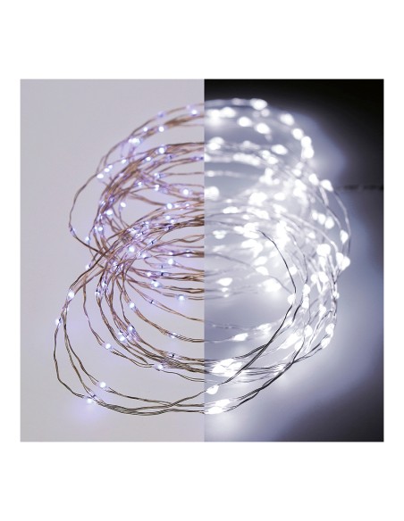 Guirnalda micro led parpadeante 14m 180 leds luz fria