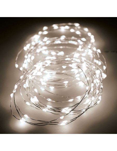 Guirnalda micro led parpadeante 14m 180 leds luz calida