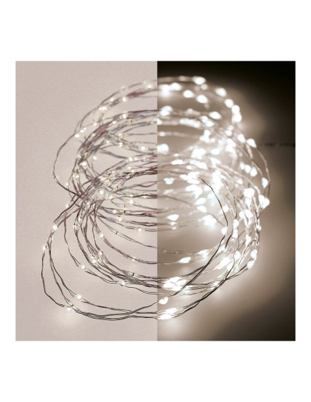 Guirnalda micro led parpadeante 14m 180 leds luz calida