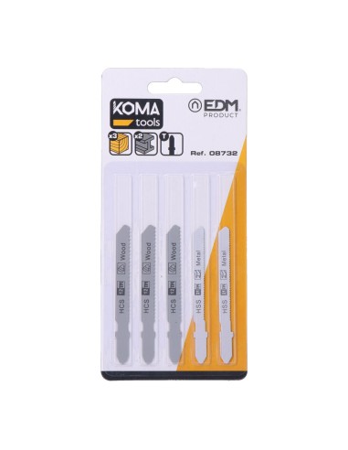 Set 5 hojas para sierra de calar 08705 y 08754
