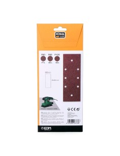 Set 5 lijas para lijadora orbital 08706 koma tools 2