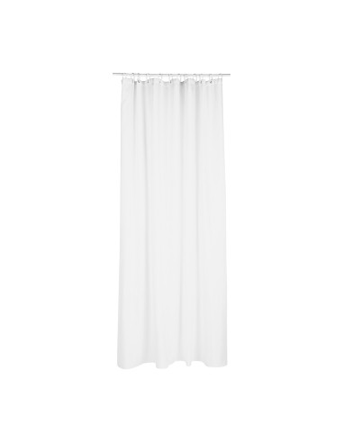 Cortina de baño polyester blanca 180 x 200 cm