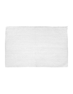 Alfombra de baño blanca 50 x 80 cm