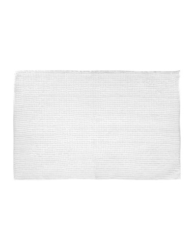 Alfombra de baño blanca 50 x 80 cm