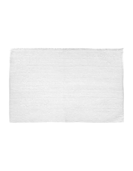 Alfombra de baño blanca 50 x 80 cm