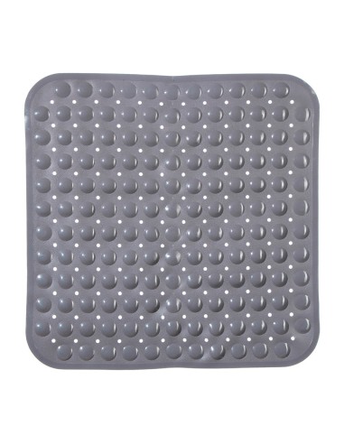 Alfombra de ducha antideslizante gris 54 x 54 cm