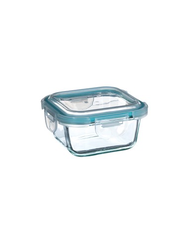 Fiambrera de cristal 330 ml 12 x 12 x 6,5 cm