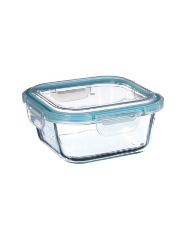Fiambrera de cristal 800 ml 16 x 16 x 7,40 cm