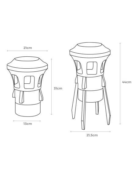 Mata insectos electrico 7w 100m² edm