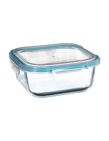 Fiambrera de cristal 1180 ml 18,20 x 18,20 x 7,40 cm