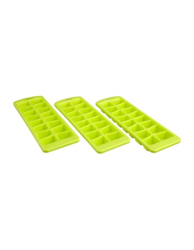 Pack 3 uds. cubitera de polipropileno colores surtidos 25 x 8,5 x 3,7 cm