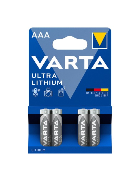 Pila varta ultra lithium aaa - lr03 (blister 4 uds) ø10,5x44,5mm