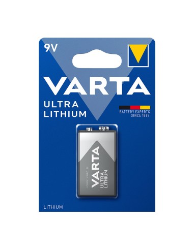 Pila alkalina ultra lithium 6lr61- 9 v (blister 1 unid.) 26,5 x 17,5 x 48,5 mm