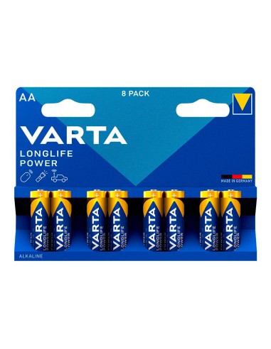 Pila alkalina longlife power aa - lr06 (blister 8 uds) ø14,5 x 50,5mm