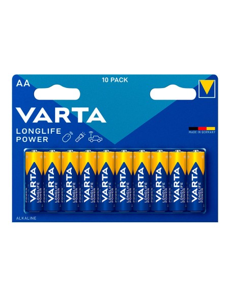 Pila alkalina longlife power aa - lr06 (blister 10 uds) ø14,5 x 50,5mm
