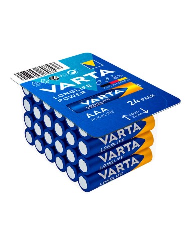 Pila alkalina longlife power aaa - lr03 caja 24 uds ø10,5x44,5mm