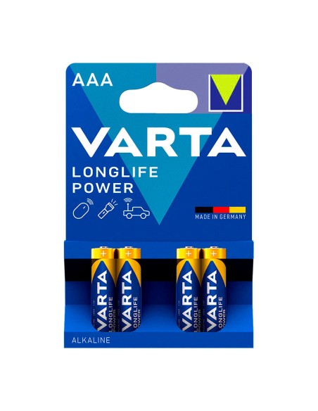 Pila alkalina longlife power aaa - lr03 2 tiras (10 blisters 4 uds) ø10,5x44,5mm precio por blister