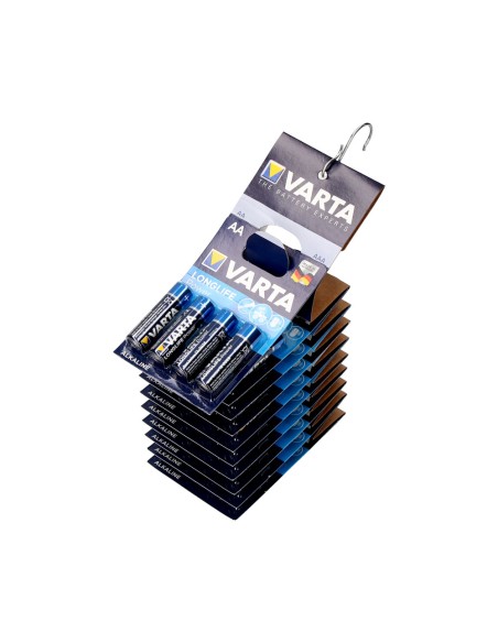 Pila alkalina longlife power aa - lr06 2 tiras (10 blisters 4 unid.) ø14,5 x 50,5 mm precio por blister