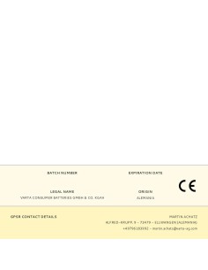 Pila varta recargable accu aaa - hr03 800 ma (blister 4 unid.) ø10,5x44,5mm 2