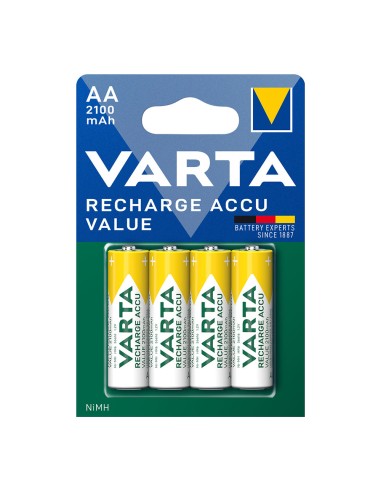 Pila recargable accu aa - hr6 2100 ma (blister 4 uds) ø14,5 x 50,5 mm