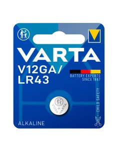 Micro pila de boton alkaline lr43 - v12ga 1,5v (blister 1 unid.) ø11,6x4,2mm