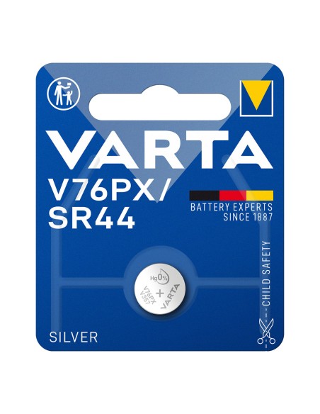 Micro pila de boton silver sr44 - v76px 1,55v (blister 1 unid.) ø11,6x5,4mm