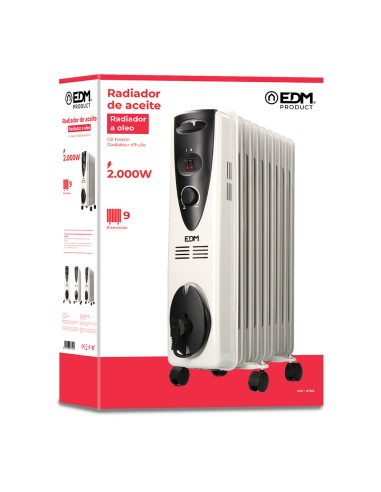 Radiador de aceite - 2000w - (9 elementos) - edm