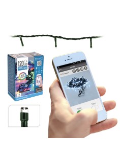 Guirnalda 120 leds multicolor funcion app pitelo vintage 220-240v 17m 2