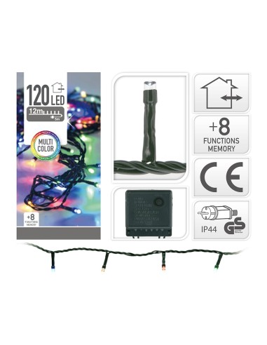 Guirnalda multifuncion 120 leds multicolor 220...