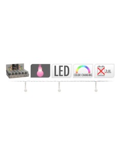 Guirnalda a pilas rgb 20 leds esferica 8mm luz multicolor 2,3m 2