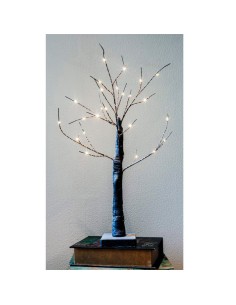Árbol 3d sakura 60cm 24 leds calidos a pilas 3xaa