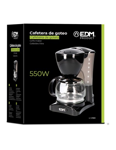 Cafetera de goteo 6 tazas 550 w