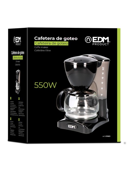 Cafetera de goteo 6 tazas 550 w