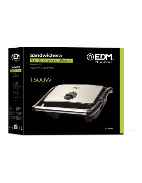 Sandwichera doble grill 1500 w