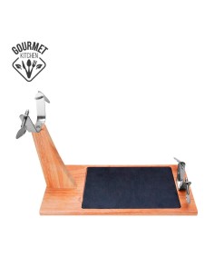 Jamonero top line madera de caucho con base ceramica edm