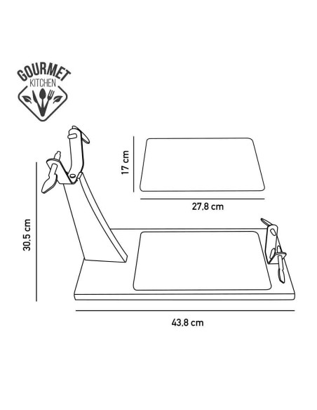 Jamonero top line madera de caucho con base ceramica edm