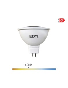 Bombilla dicroica led mr16 (gu5.3) 5 w 12 v 450 lm 4000 k luz dia ø5 x 5 cm