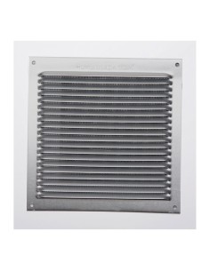 Rejilla s/borde de aluminio 0.6 natural 170x170mm