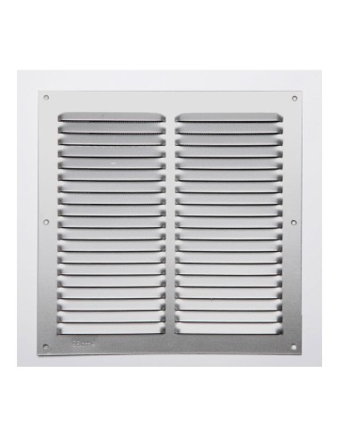 Rejilla s/borde de aluminio 0.6 natural 200x200mm