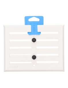 Rejilla regulable. aluminio 0.8 blanco 130x170mm