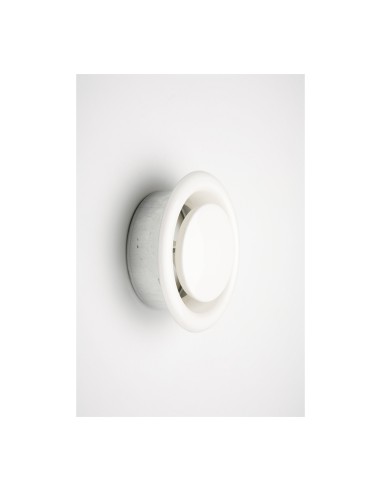 Difusor de empotrar tubo ø125mm regulable koppa acero blanco
