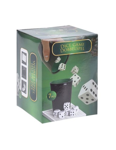 Vaso (cubilete) para juego de dados