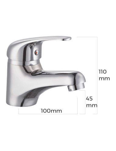 Grifo monomando de lavabo serie saona