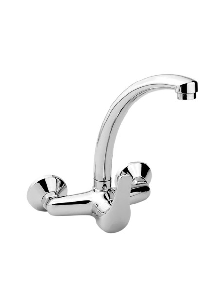 Grifo monomando de cocina caño alto empotrado serie saona